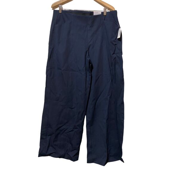 Old Navy Pull On Wide Leg Pants Womens XL Navy Blue High Rise Never Fade NEW - Picture 1 of 7